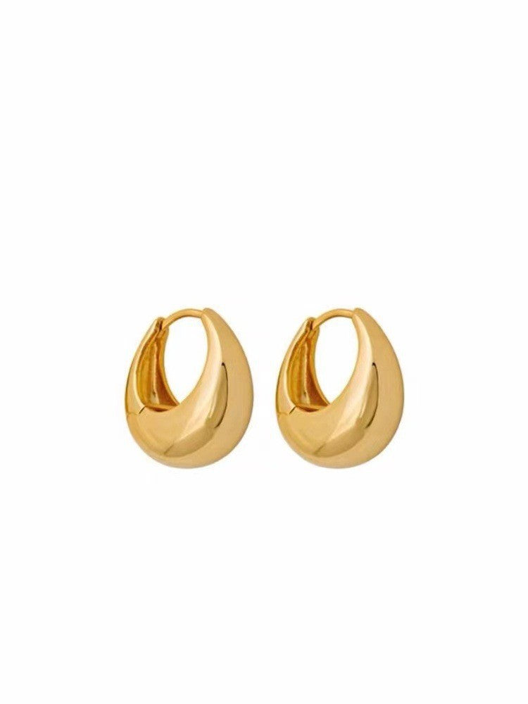 Wholesale C-shaped metal heavy duty vintage earrings